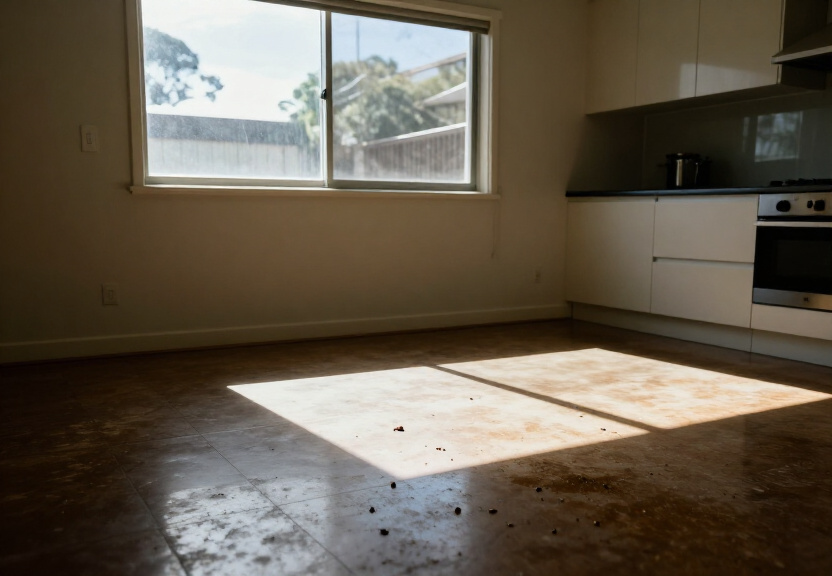 Rodent infestation in a Kenthurst shed before treatment